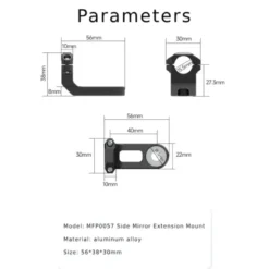 Supporto Specchietto Chigee MFP0057 M8 / M10 Per AIO-5