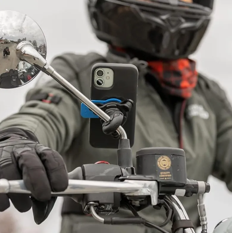 Supporto Telefono Specchietto Retrovisore Moto/Scooter Quad Lock Mirror