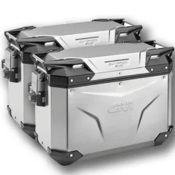 Tris Valigie Givi Trekker Outback Evo OBKE42A con Coppia Valigie Givi OBKE4837APACK2