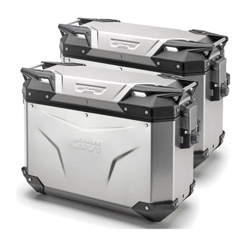 Tris Valigie Givi Trekker Outback Evo OBKE42A con Coppia Valigie Givi OBKE3733APACK2