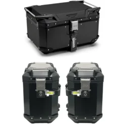 Tris Valigie Givi Trekker Outback Evo OBKE58B con Coppia Valigie Givi OBKE37BPACK2
