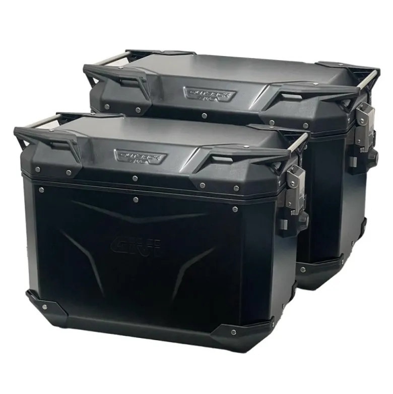 Tris Valigie Givi Trekker Outback Evo OBKE42B con Coppia Valigie Givi OBKE48BPACK2
