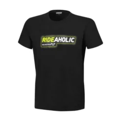 T-Shirt Macna Rideaholic Nero Giallo