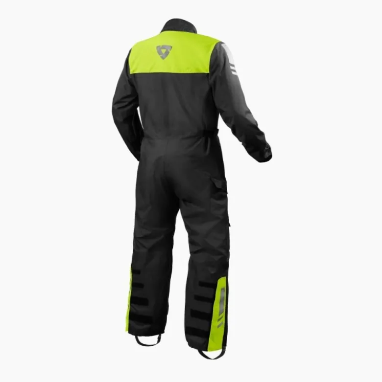 Tuta antipioggia Rev'it Revit Pacific 4 H2O Nero Giallo Neon