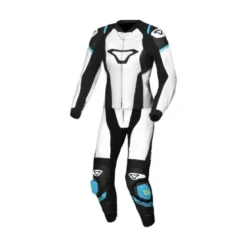 Tuta Divisa Donna In Pelle Macna Tronniq Bianco Blu
