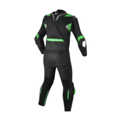 Tuta Divisa In Pelle Macna Armadyl Nero Verde