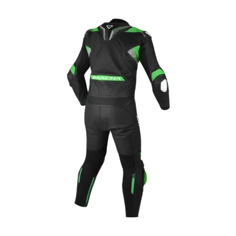 Tuta Divisa In Pelle Macna Armadyl Nero Verde
