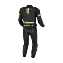 Tuta Divisa In Pelle Macna Diabro Nero Giallo