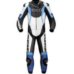 Tuta Divisa In Pelle Spidi Sport Warrior Touring Bianco Blu