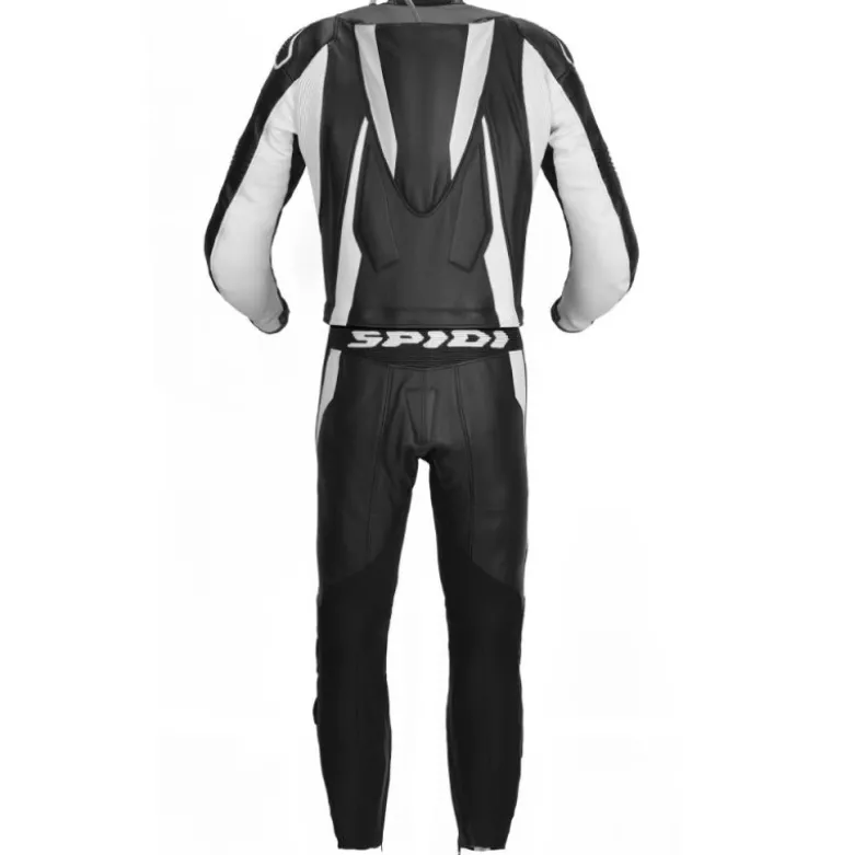 Tuta Divisa In Pelle Spidi Sport Warrior Touring Nero Bianco