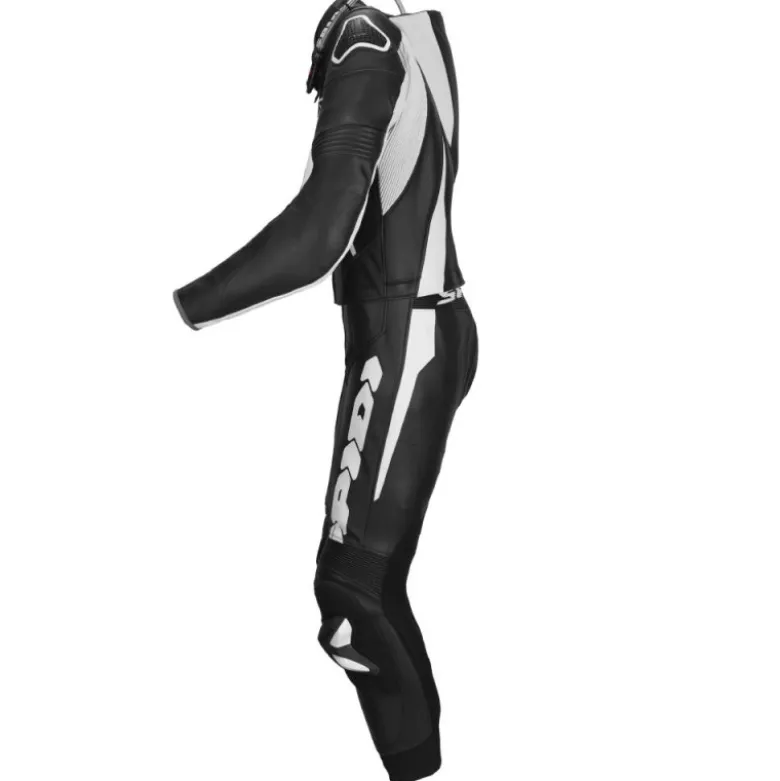 Tuta Divisa In Pelle Spidi Sport Warrior Touring Nero Bianco