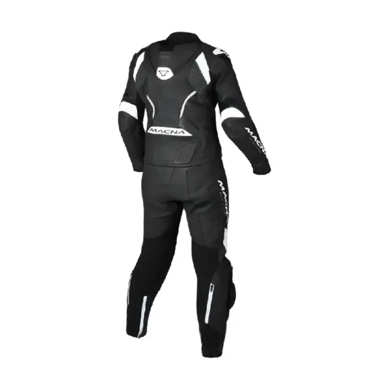 Tuta Divisibile Donna In Pelle Macna Blitz 2pc Nero Bianco