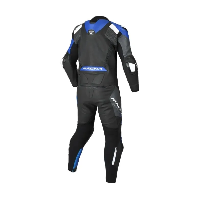 Tuta Divisibile In Pelle Macna Blitz 2pc Nero Blu