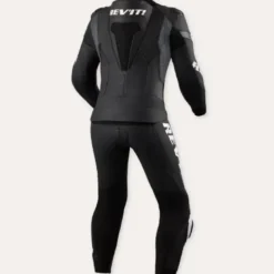Tuta Divisibile in Pelle Revit Argon 3 Nero Bianco