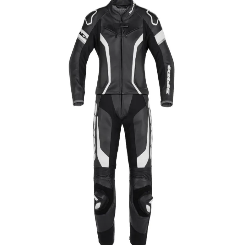 Tuta Donna Divisa In Pelle Spidi Laser Touring Lady Nero Bianco