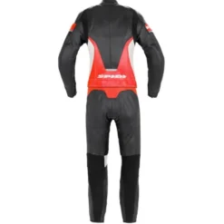 Tuta Donna Divisa In Pelle Spidi Laser Touring Lady Nero Rosso