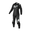 Tuta Intera Donna In Pelle Macna Blitz 1pc Nero Bianco