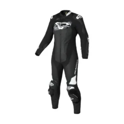 Tuta Intera Donna In Pelle Macna Blitz 1pc Nero Bianco