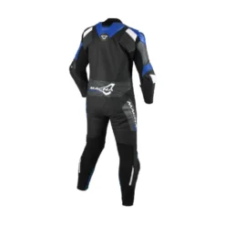Tuta Intera In Pelle Macna Blitz 1pc Nero Blu