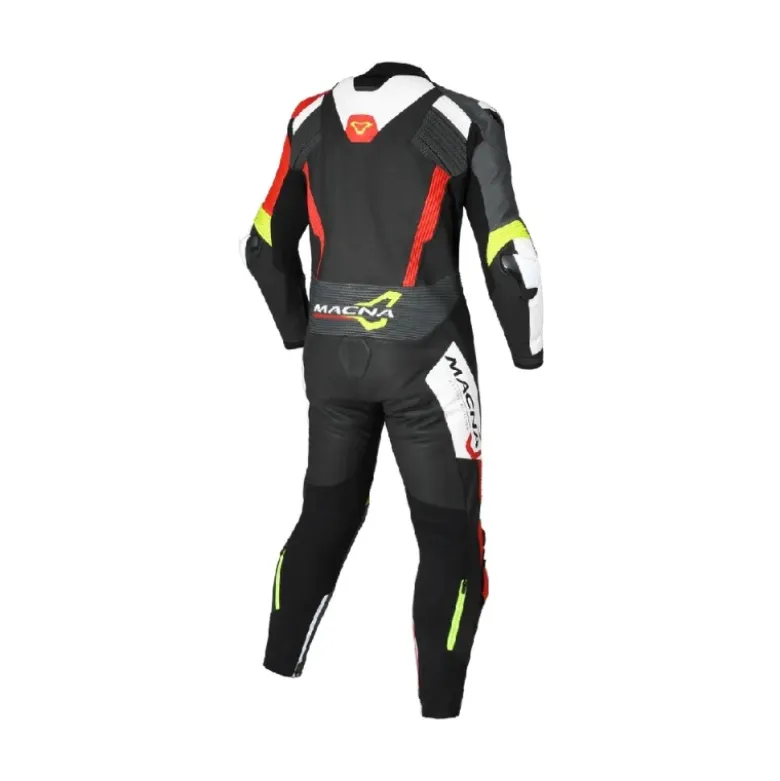 Tuta Intera In Pelle Macna Blitz 1pc Nero Giallo