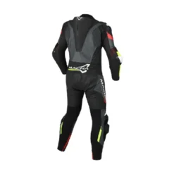 Tuta Intera In Pelle Macna Chromiq 1pc Nero Giallo