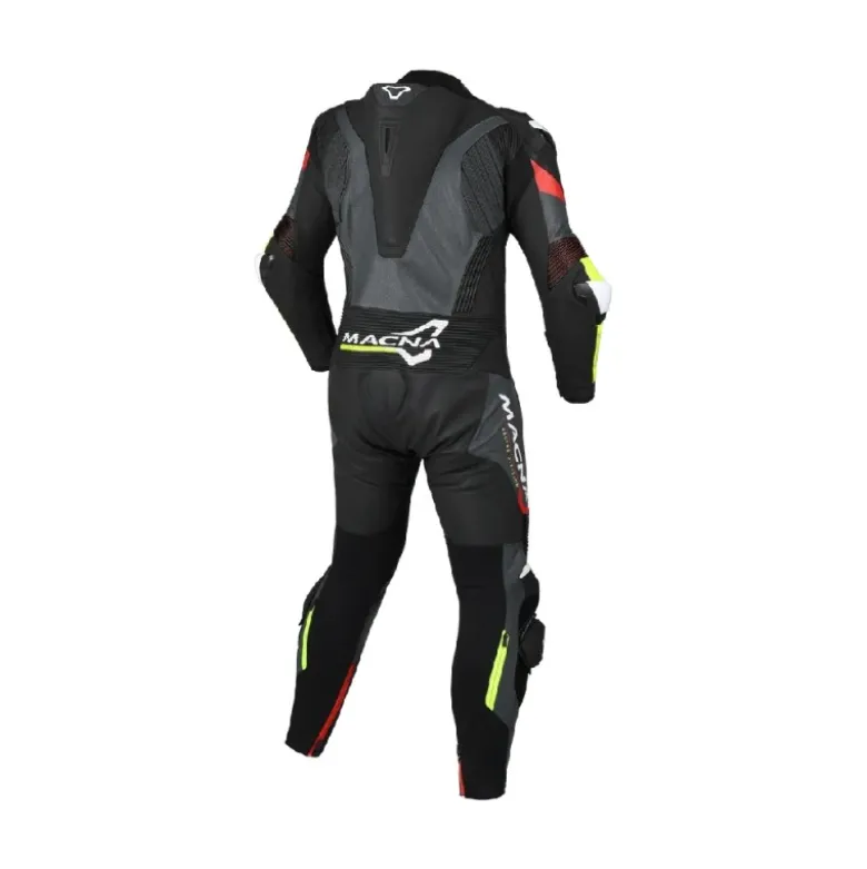 Tuta Intera In Pelle Macna Chromiq 1pc Nero Giallo