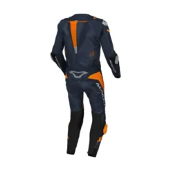 Tuta Intera In Pelle Macna Tronniq Blu Arancio