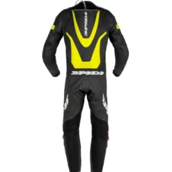 Tuta Intera In Pelle Spidi Laser Pro Perforated Nero Giallo Fluo