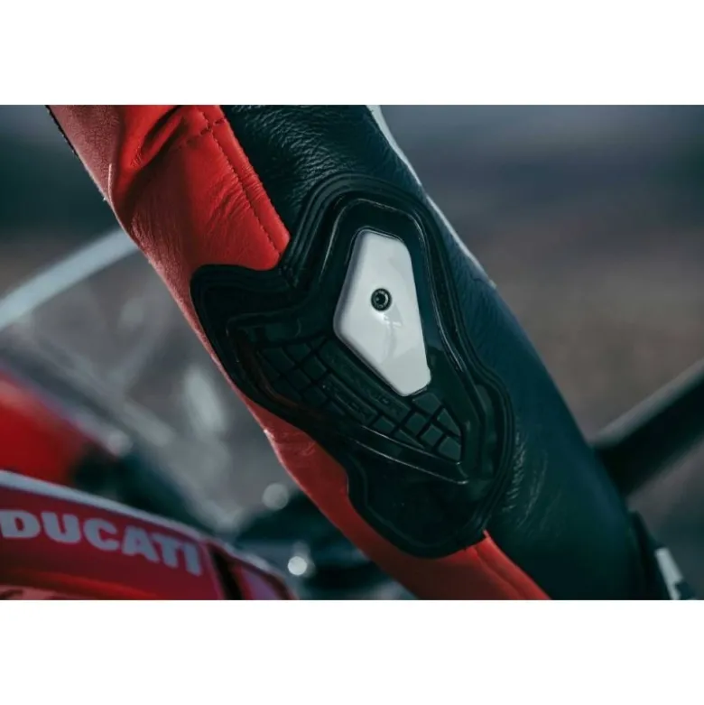 Tuta Intera In Pelle Spidi Sport Warrior Perforated Pro Nero Rosso