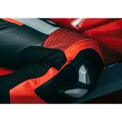 Tuta Intera In Pelle Spidi Sport Warrior Perforated Pro Nero Rosso
