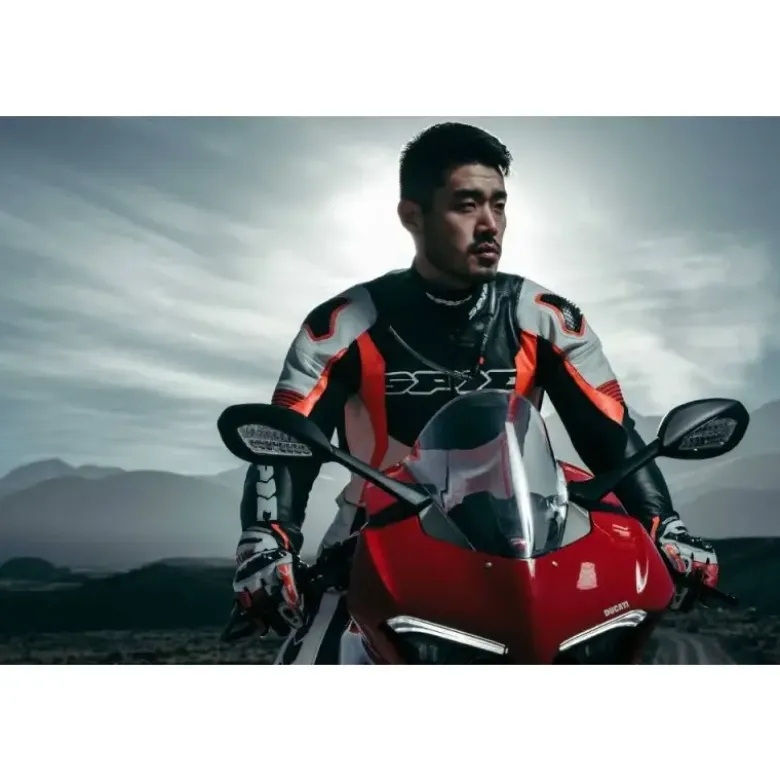 Tuta Intera In Pelle Spidi Sport Warrior Perforated Pro Nero Rosso