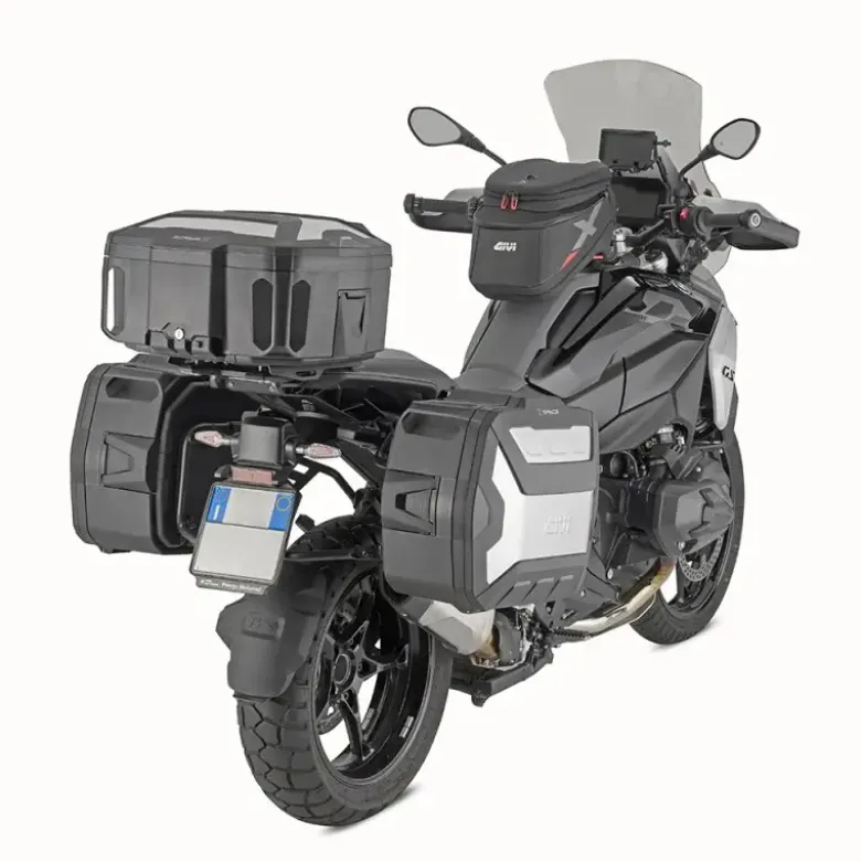 Valigia Givi Monokey X-Space Con Cover Alluminio Anodizzato Espandibile 27 / 36 Litri