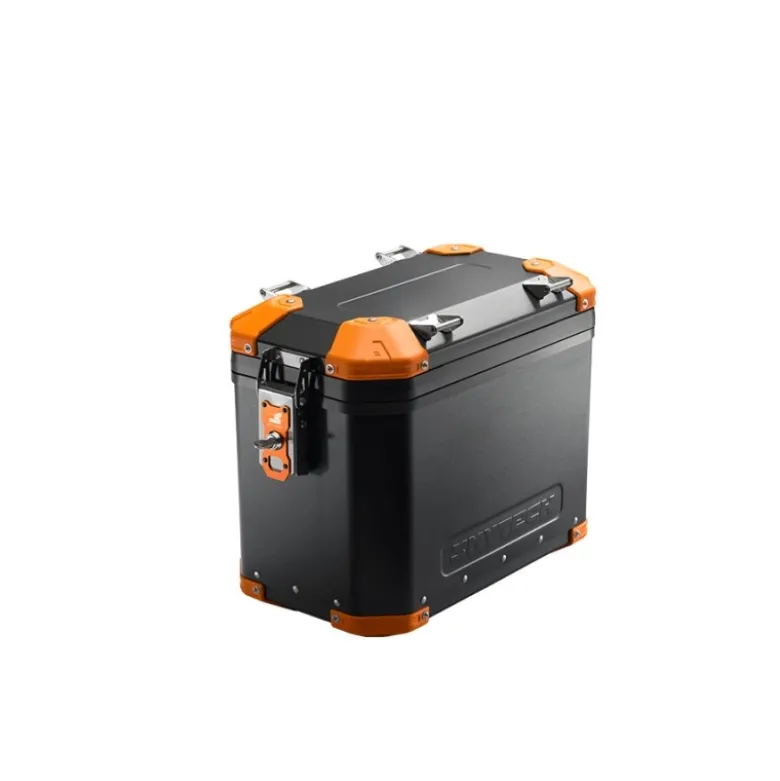 Valigia Laterale MyTech Model-x 39 Litri Nero Angolari Arancioni
