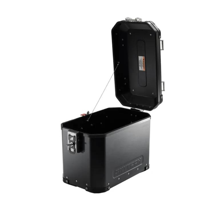 Valigia Laterale MyTech Model-x 48 Litri Nero Angolari Neri