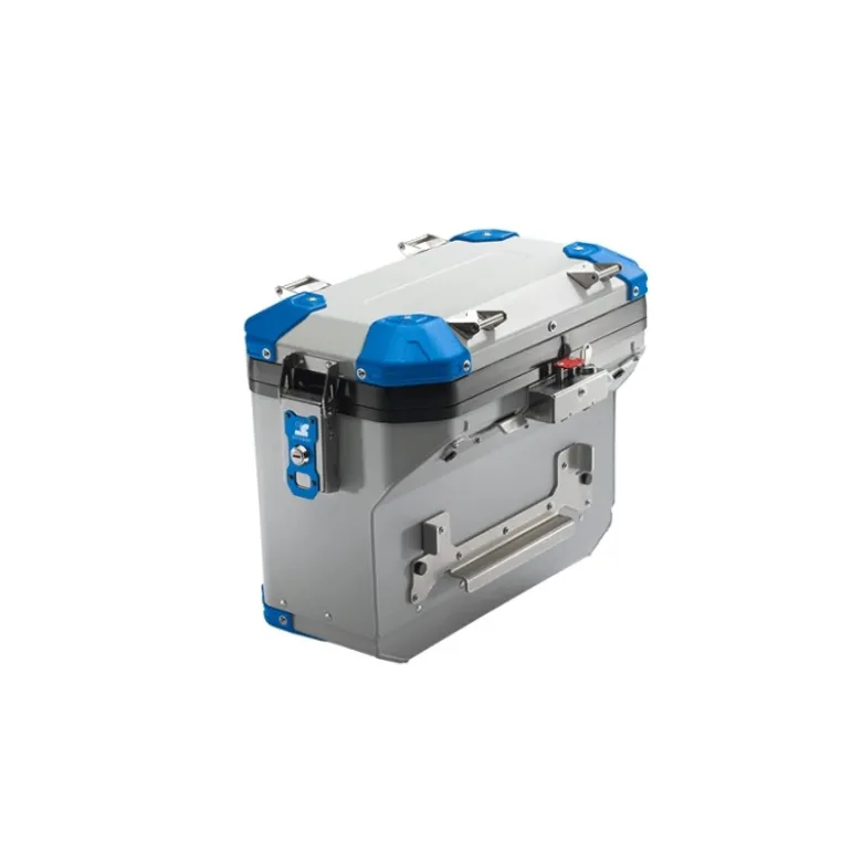 Valigia Laterale Scaricata MyTech Model-x 41 Litri Grigio Angolari Blu