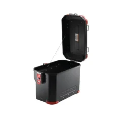 Valigia Laterale Scaricata MyTech Model-x 41 Litri Nero Angolari Rossi