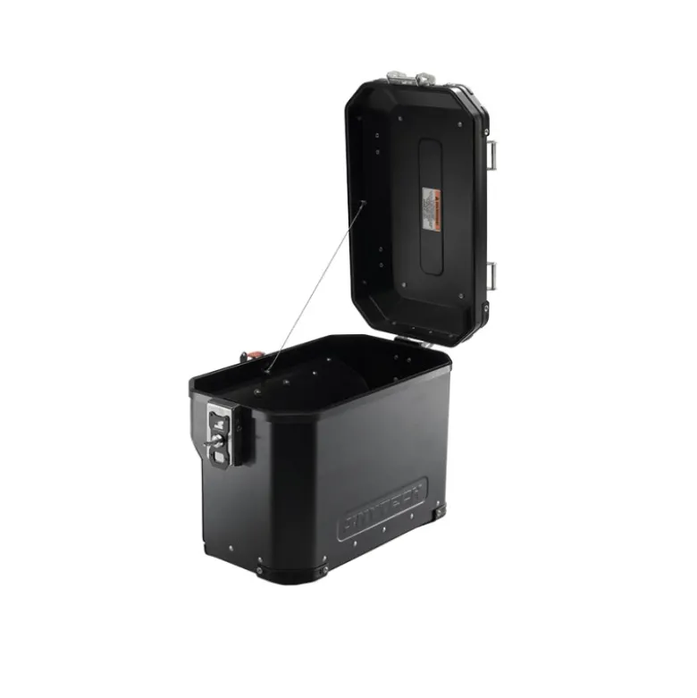 Valigia Laterale Scaricata MyTech Model-x 32 Litri Nero Angolari Neri