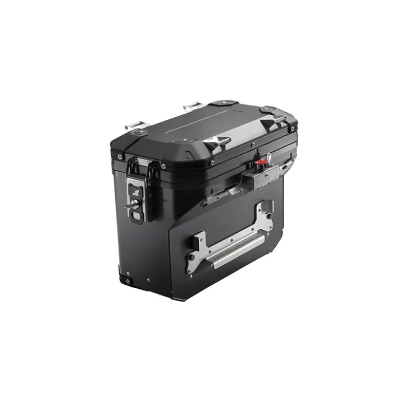 Valigia Laterale Scaricata MyTech Model-x 32 Litri Nero Angolari Neri