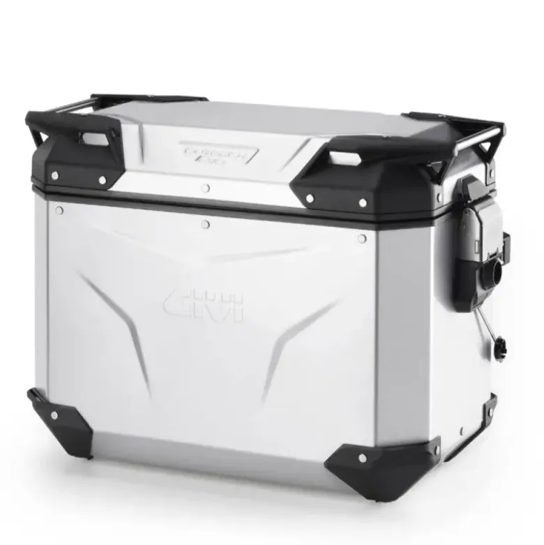 Valigia Laterale Sinistra Givi Trekker Outback Evo Smart 44 Litri Monokey Cam-Side Alluminio Anodizzato