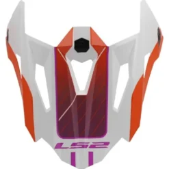 Visiera Spoiler Integrato Ls2 Per Casco X-force MX703 Arancione