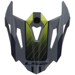Visiera Spoiler Integrato Ls2 Per Casco X-force MX703 Grigio Giallo