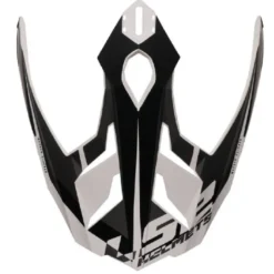 Visiera Spoiler Ls2 Per Casco Explorer MX701 Bianco Nero Opaco