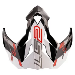 Visiera Spoiler Ls2 Per Casco Explorer MX701 Nero Arancione Fluo