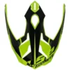 Visiera Spoiler Ls2 Per Casco Explorer MX701 Nero Opaco Giallo Fluo