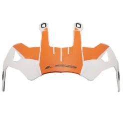 Visiera Spoiler Ls2 Per Casco Pioneer MX702 Bianco Arancione