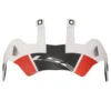 Visiera Spoiler Ls2 Per Casco Pioneer MX702 Bianco Rosso