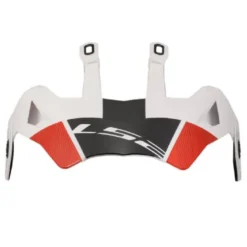 Visiera Spoiler Ls2 Per Casco Pioneer MX702 Bianco Rosso