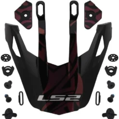 Visiera Spoiler Ls2 Per Casco Pioneer MX702 Nero