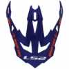 Visiera Spoiler Ls2 Subverter Evo MX700 Blue Fluo Orange