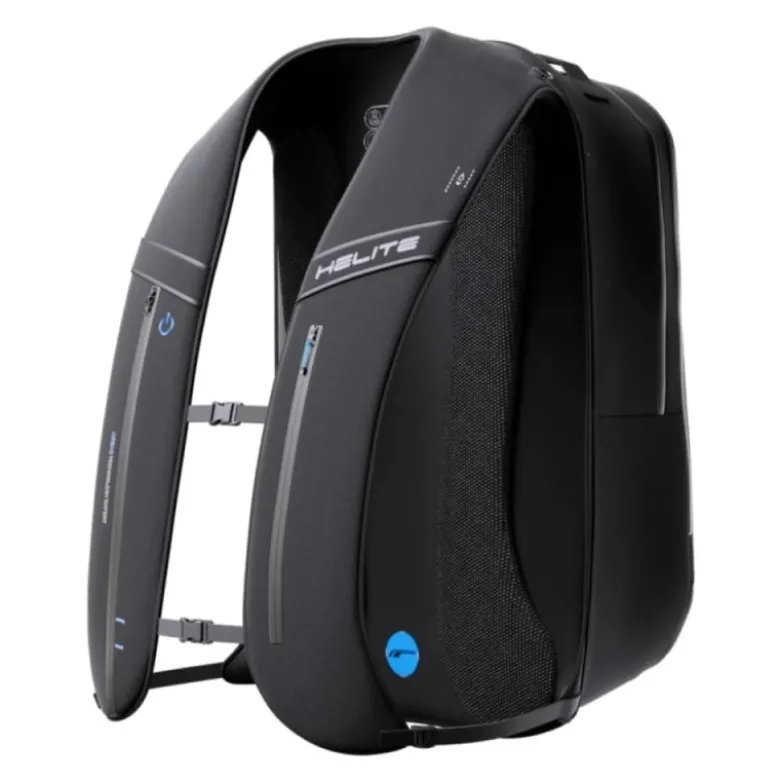 Zaino Airbag Elettronico Per Moto Helite H-Moov E-Back Pack Nero